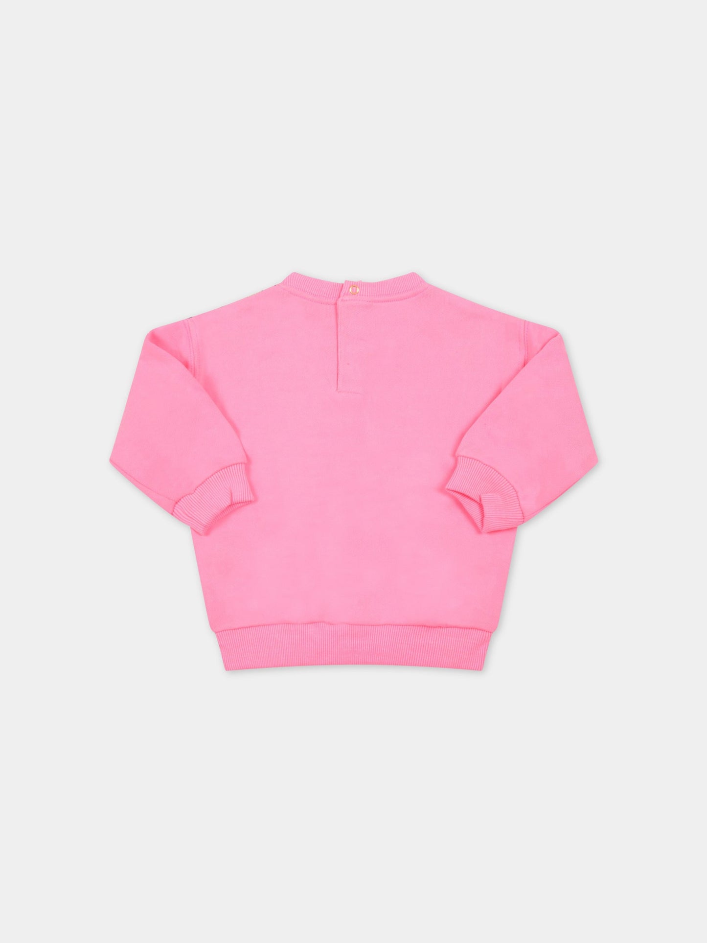 Felpa fucsia per neonata con cuori,Billieblush,U05381 473