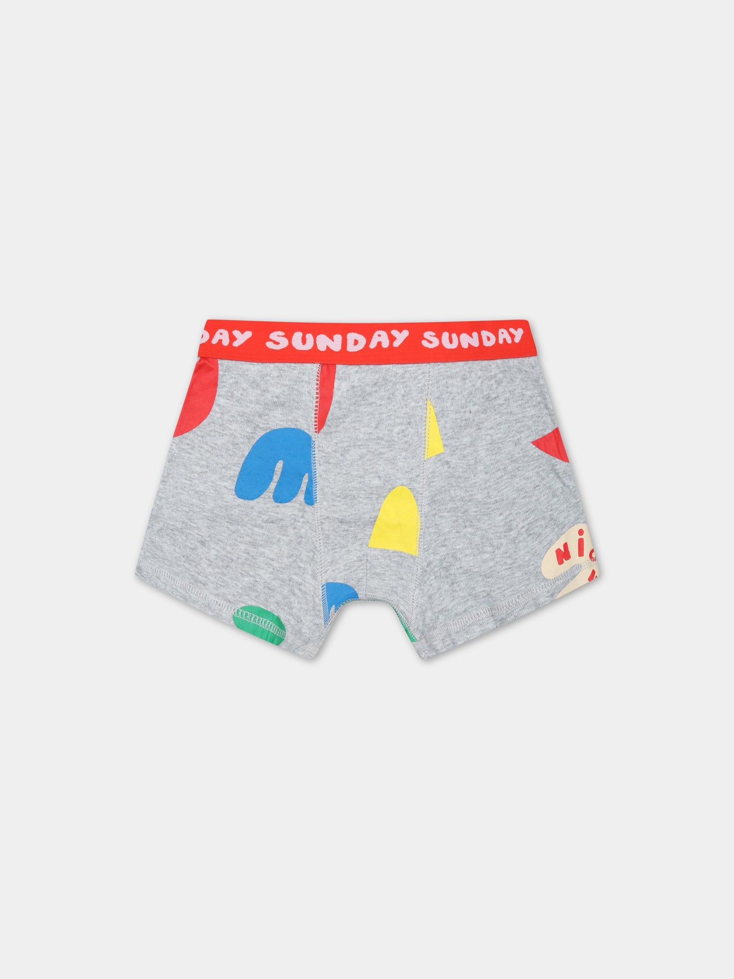 Set multicolor per bambino con giorni della settimana,Stella Mccartney Kids,TS0P99 Z0724 999