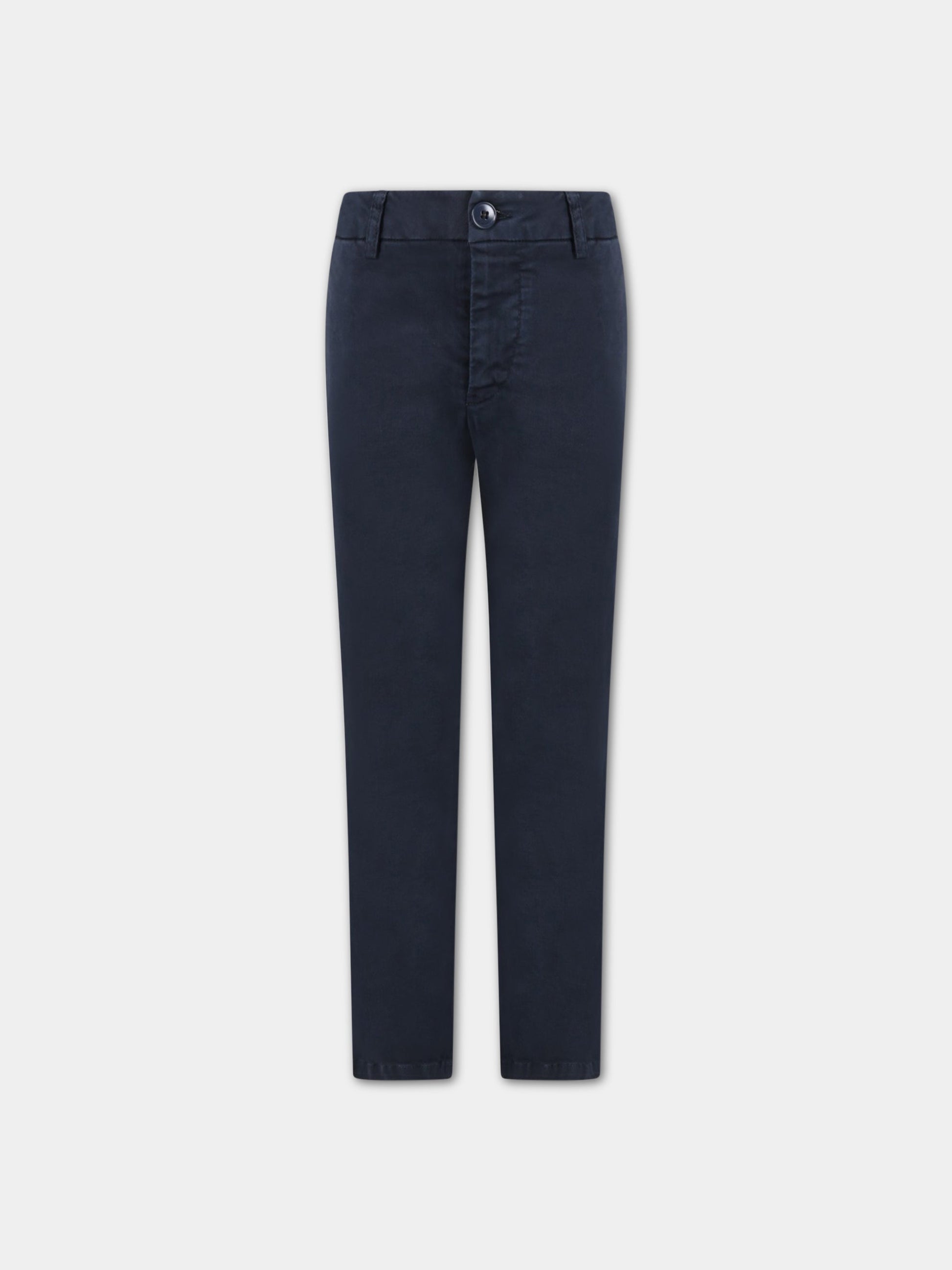 Pantloni blu per bambino con logo,Dondup Kids,DMPA213 KD001 4001