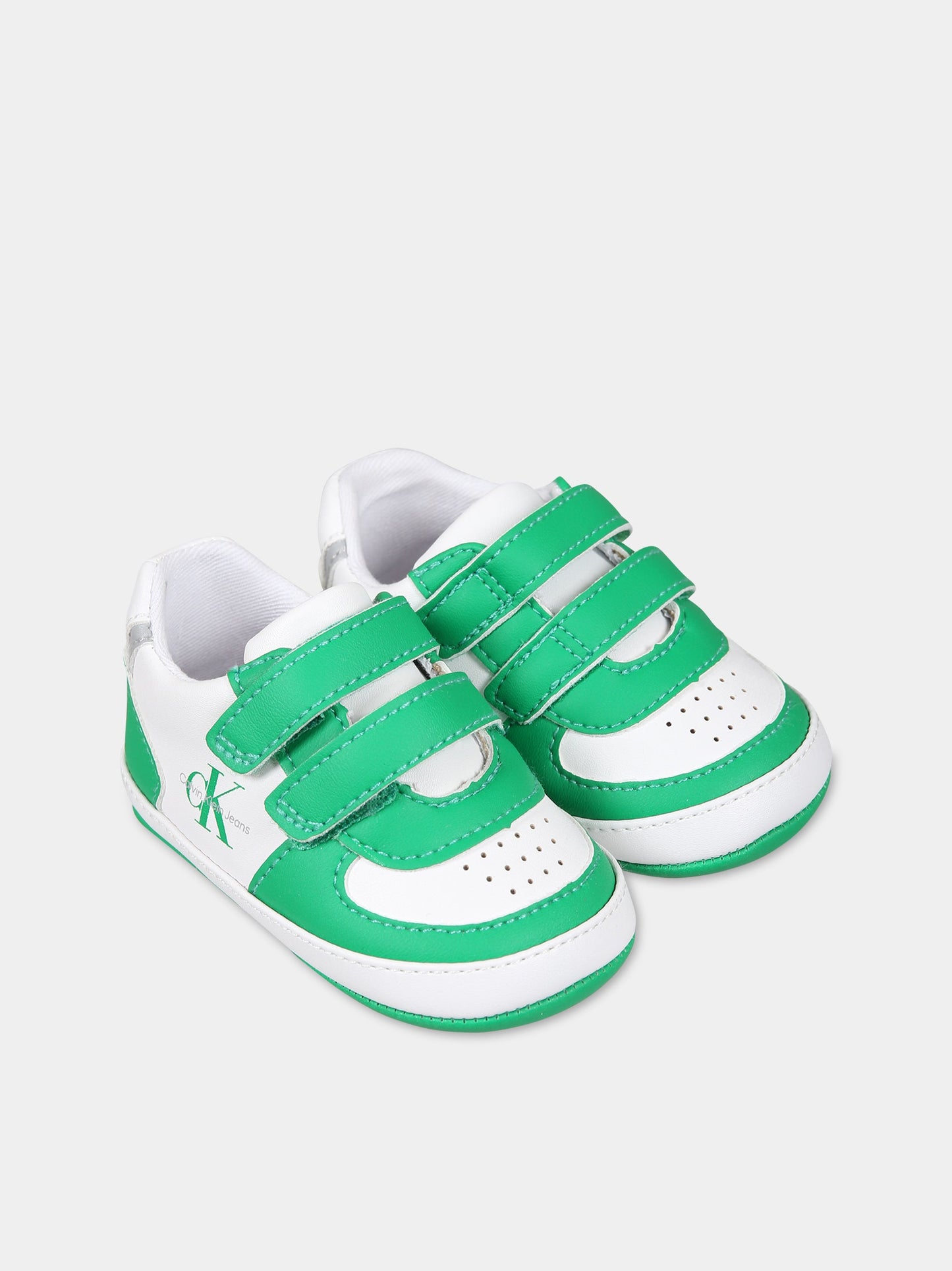 Sneakers multicolor per neonati con logo,Calvin Klein Kids,V0B4 80541 1582X042