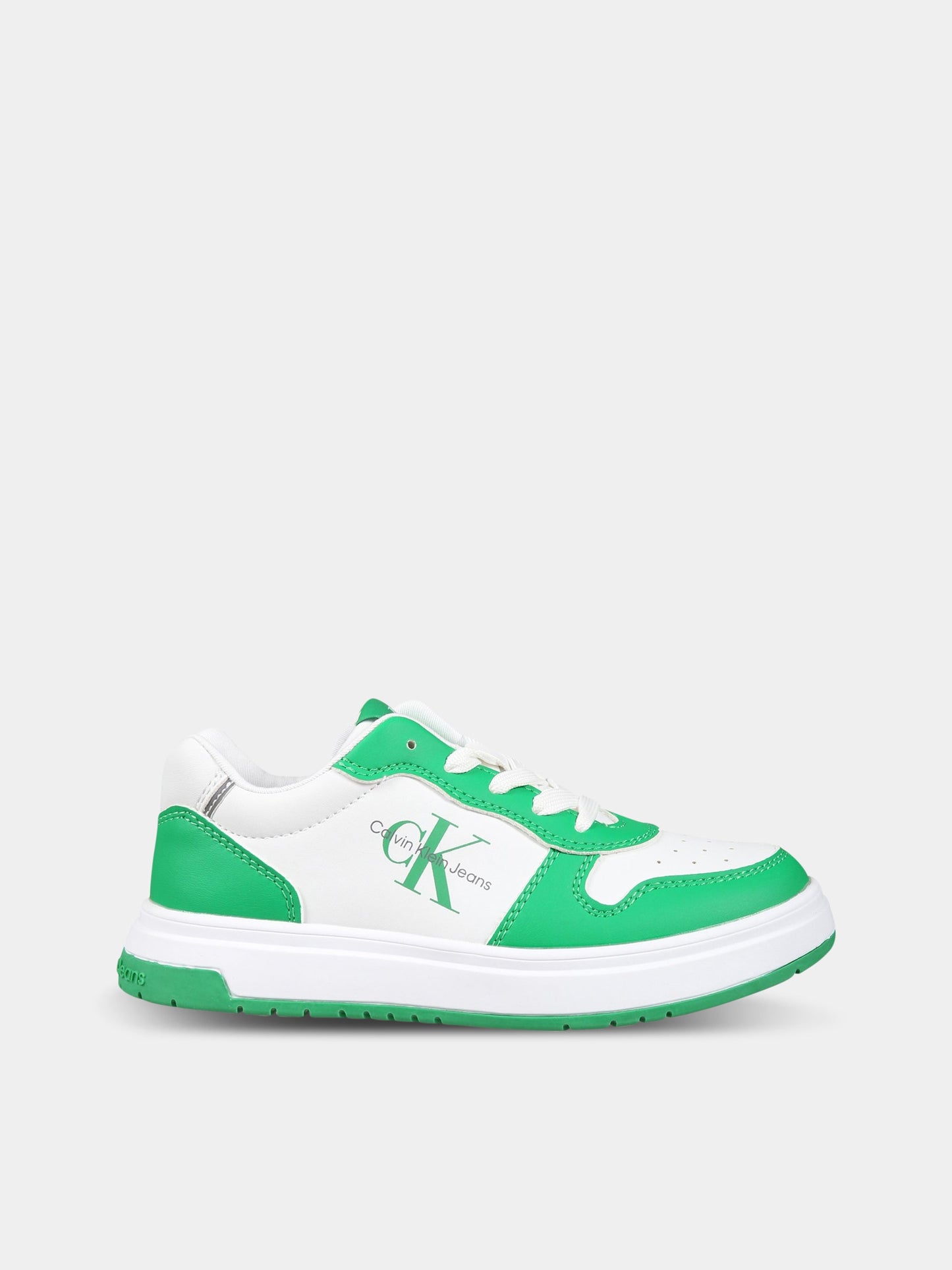 Sneakers multicolor per bambini con logo,Calvin Klein Kids,V3X9 80552 1355X042