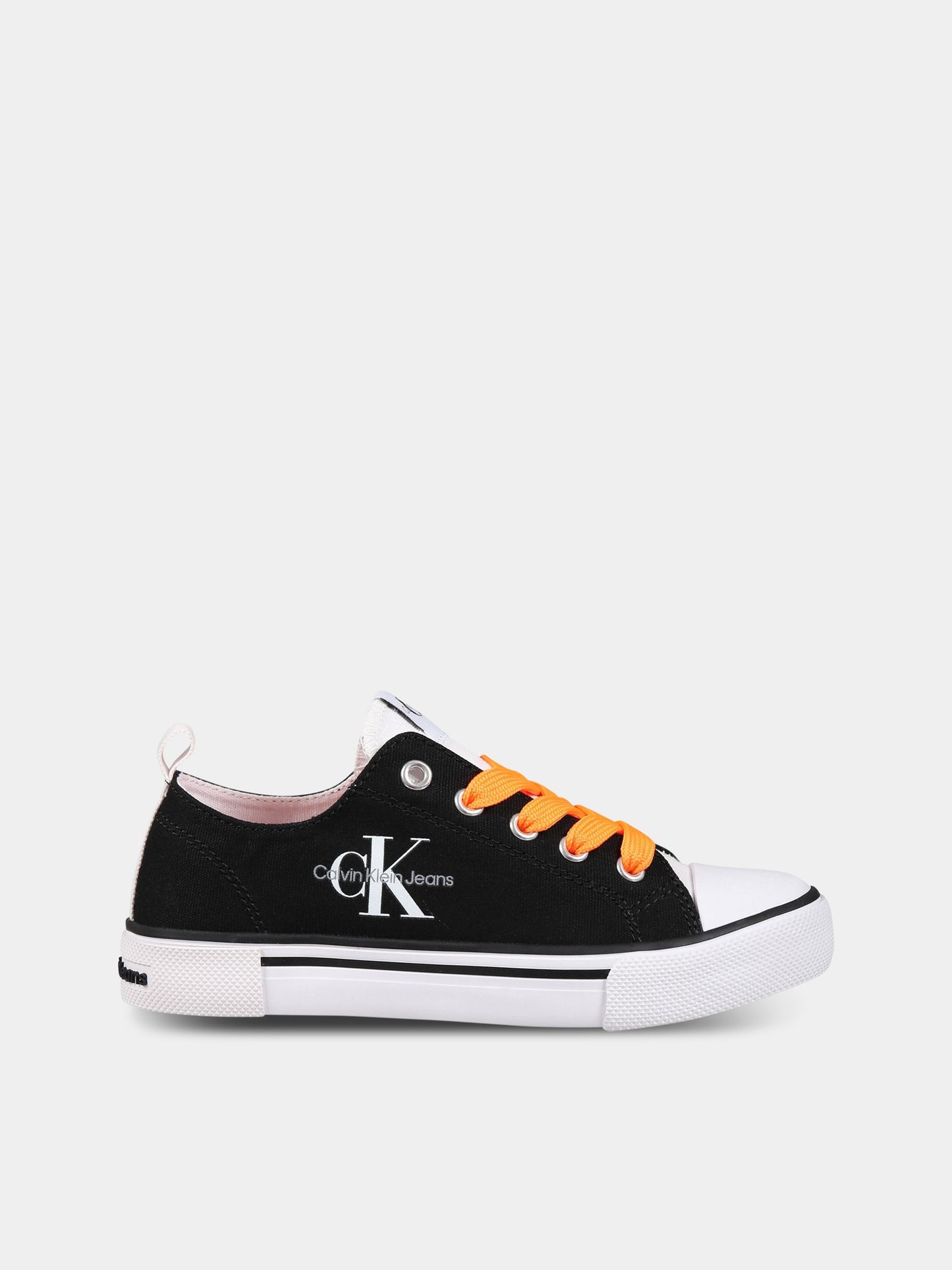 Sneakers nere per bambini con logo,Calvin Klein Kids,V3X9 80567 0890X001