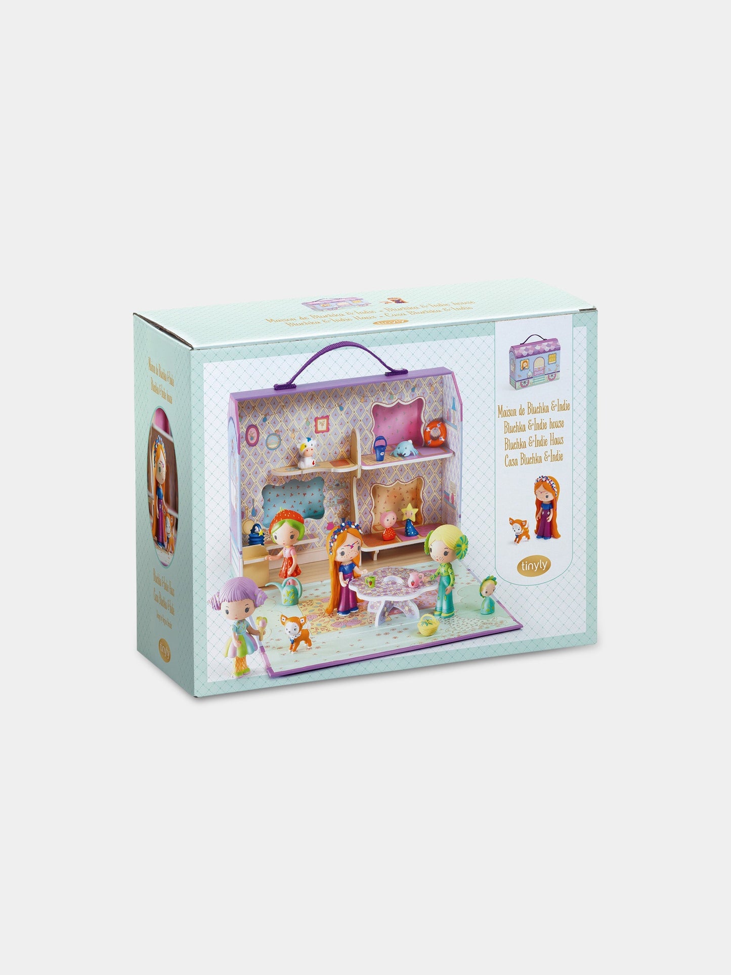 Casa multicolor per bambini con bambola Bluchka,Djeco,DJ06952