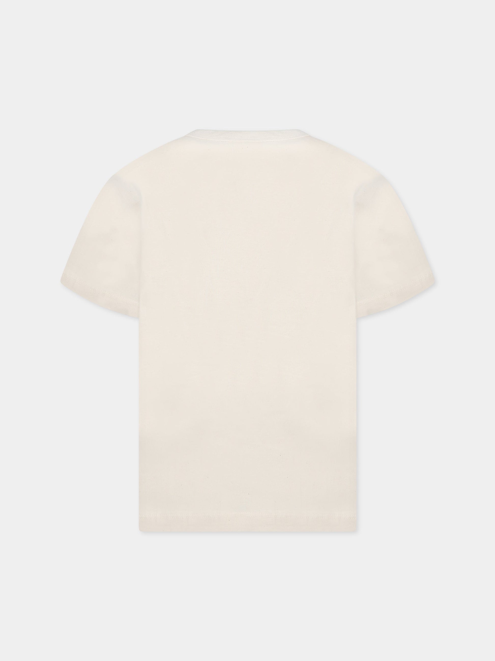 T-shirt bianca per bambini con logo,Molo,6W23A202 8755