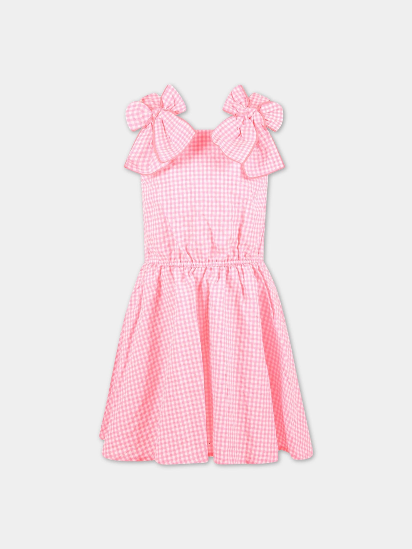 Vestito multicolor per bambina con patch logato,Billieblush,U12723 47T