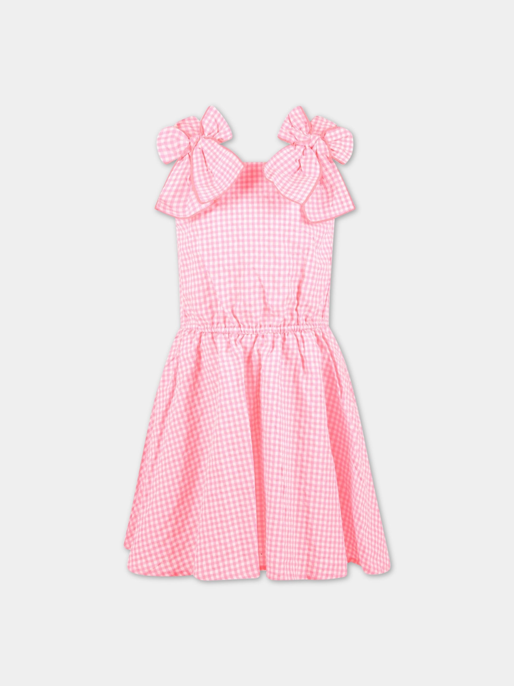 Vestito multicolor per bambina con patch logato,Billieblush,U12723 47T