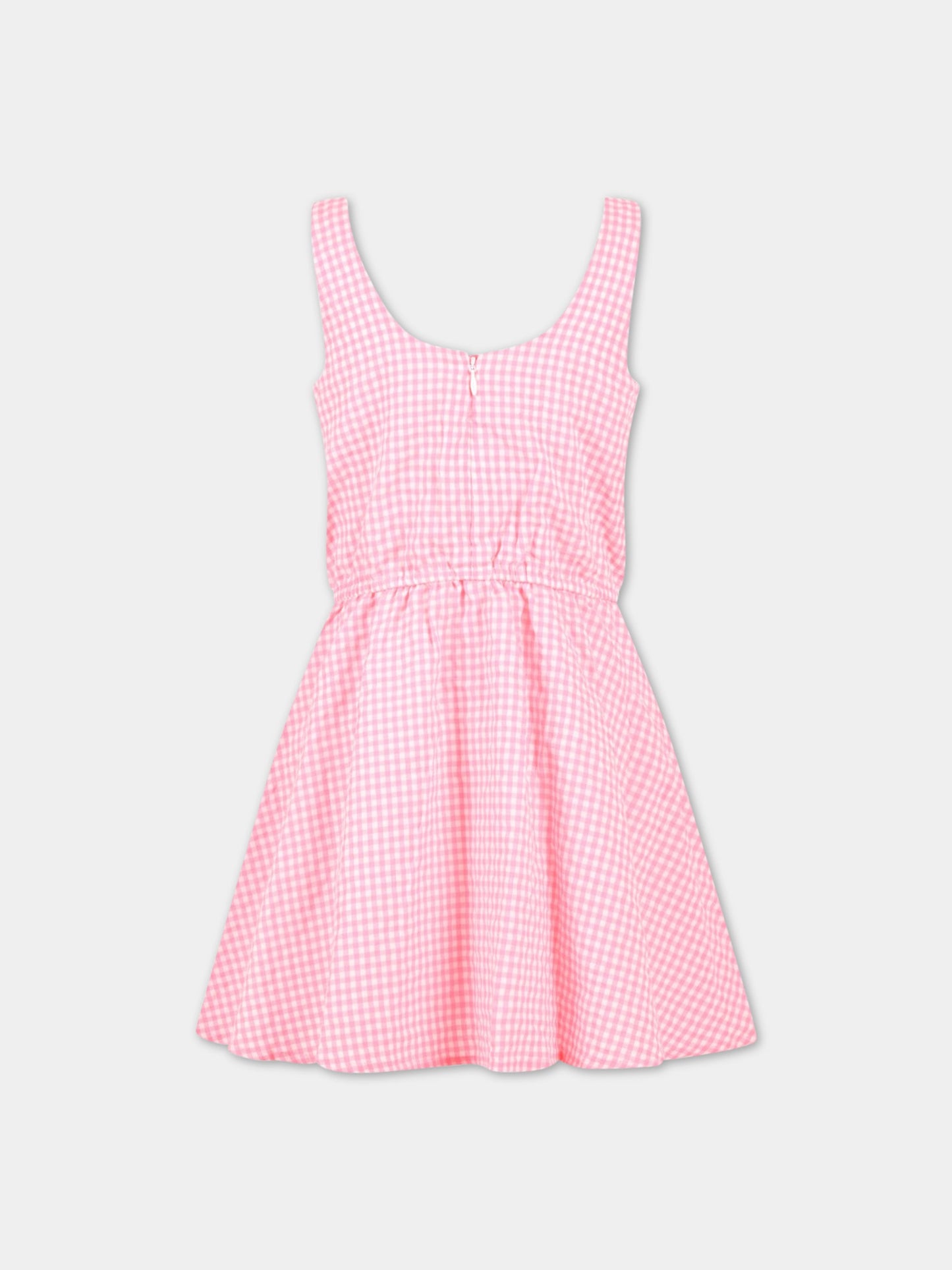 Vestito multicolor per bambina con patch logato,Billieblush,U12723 47T