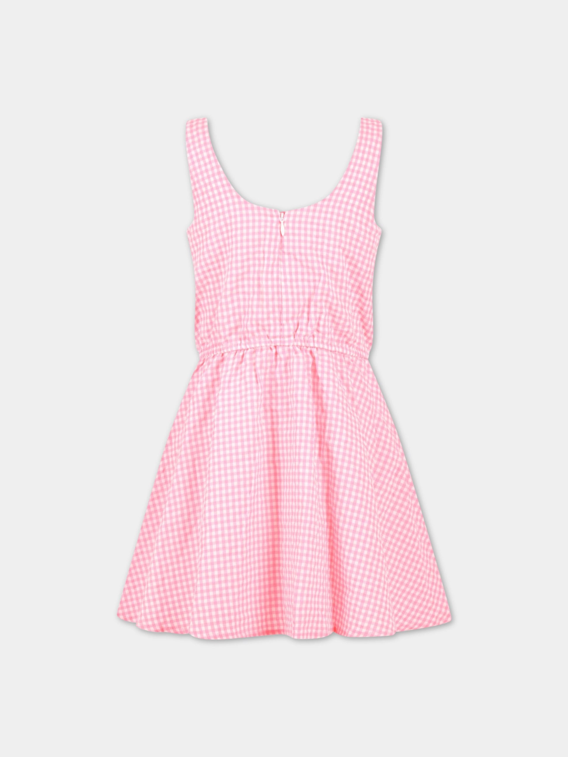 Vestito multicolor per bambina con patch logato,Billieblush,U12723 47T