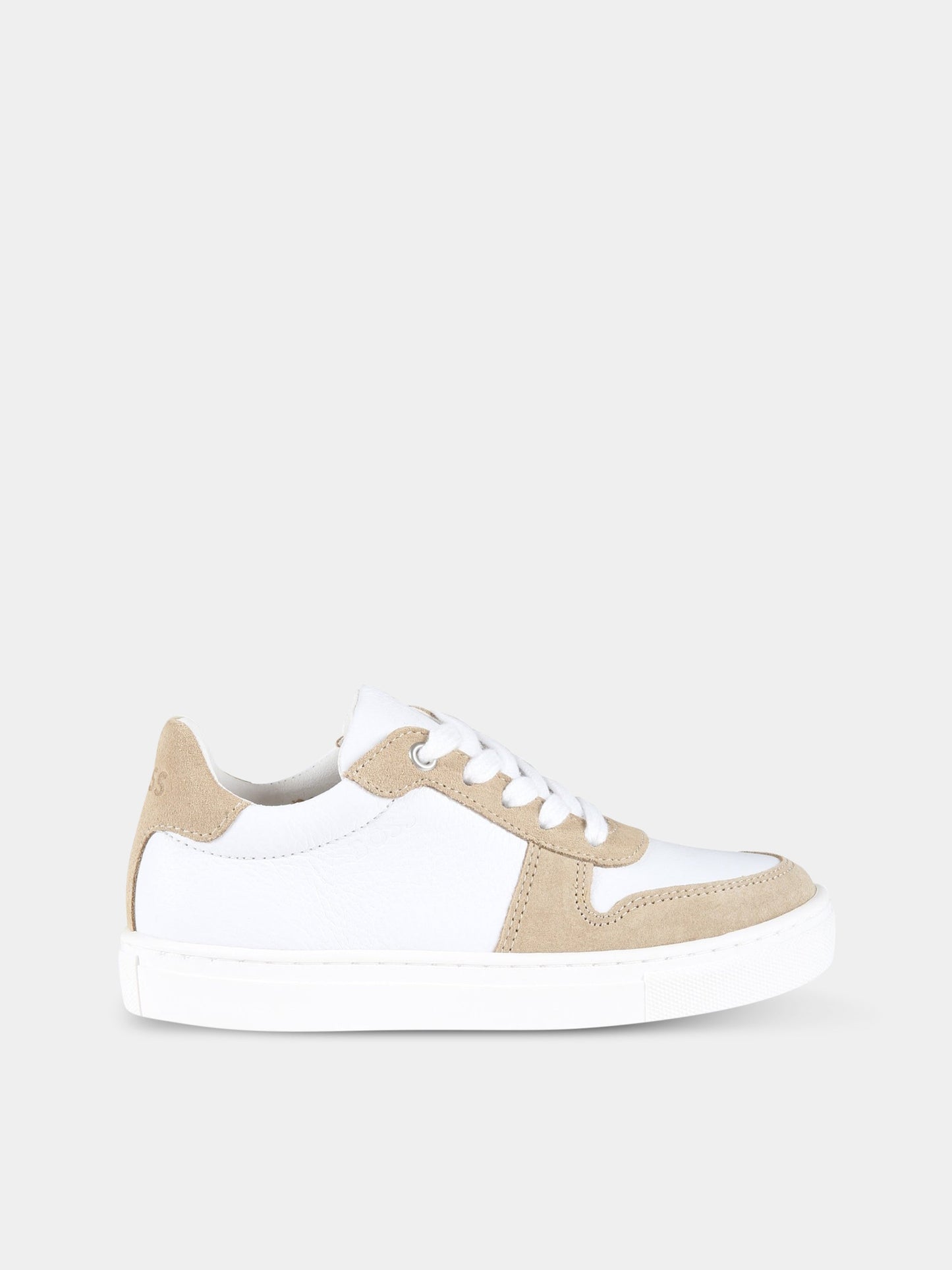 Sneakers bianche per bambino con logo,Hugo Boss,J29285 10B