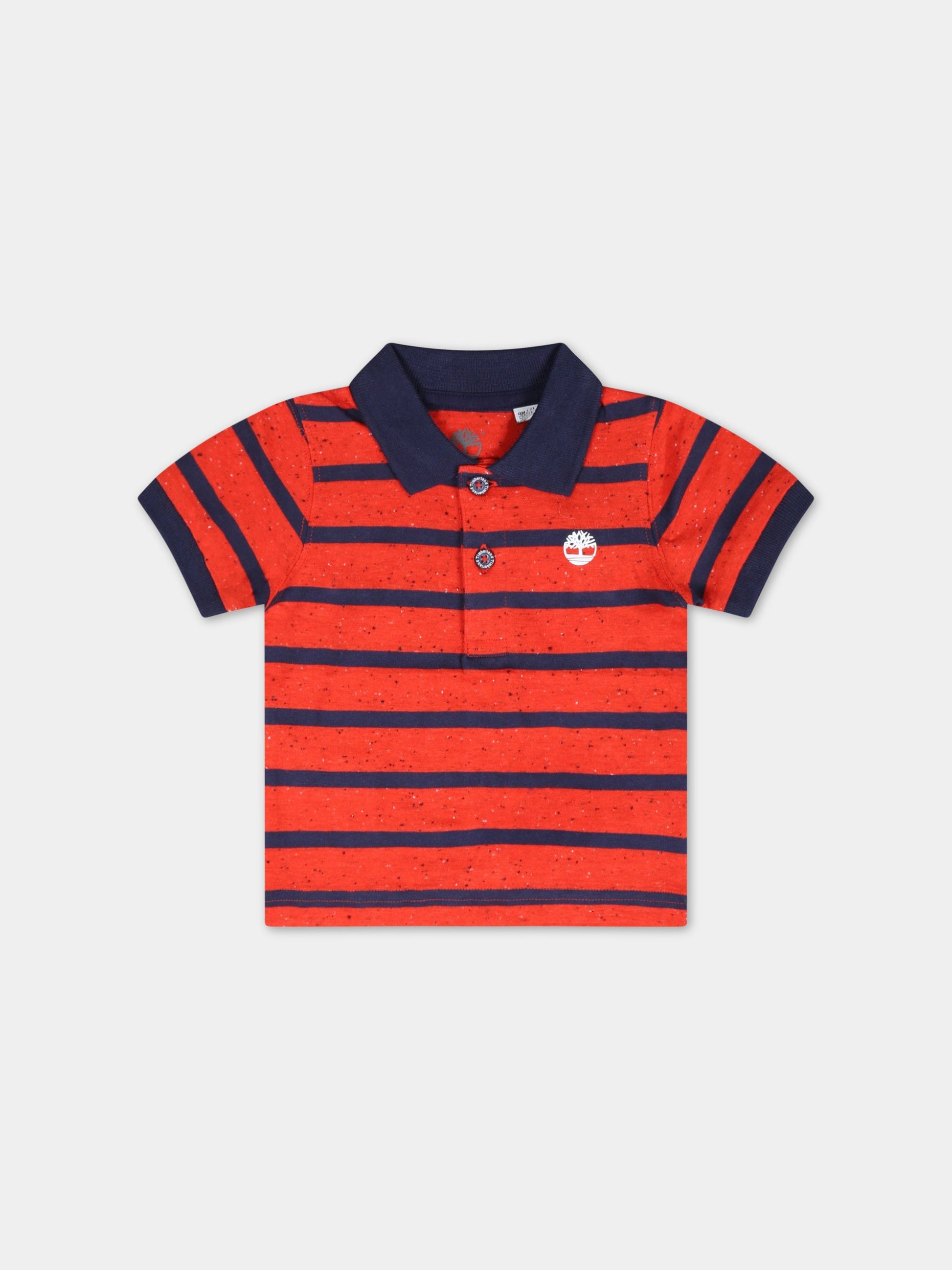 Polo multicolor per neonato con logo,Timberland,T05K53 992