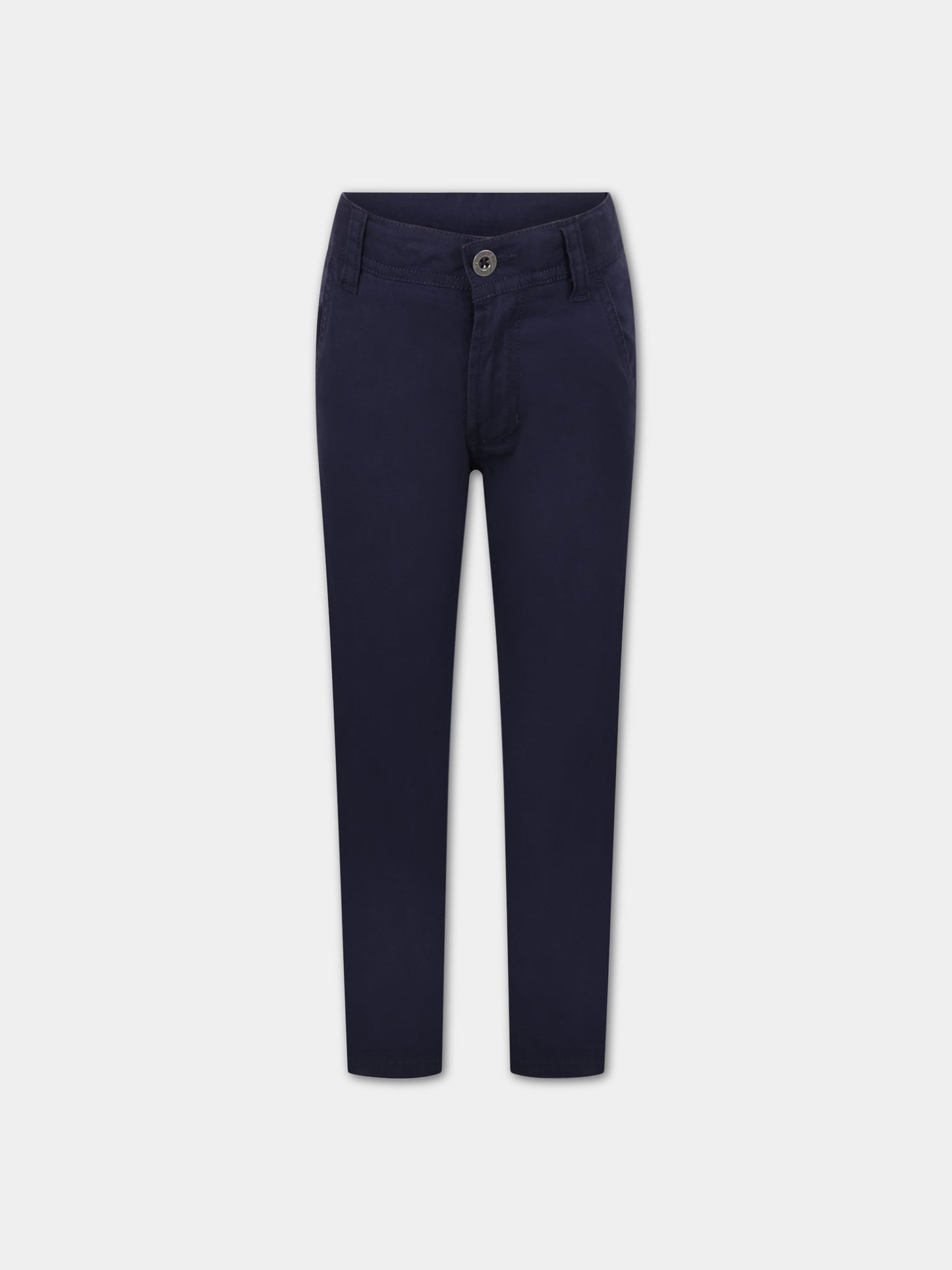 Pantaloni blu per bambino con patch logato,Timberland,T24B88 84T