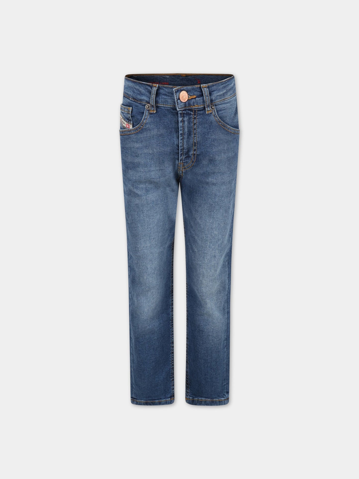 Jeans blu per bambino con logo,Diesel,J00981 KXBD2 K01