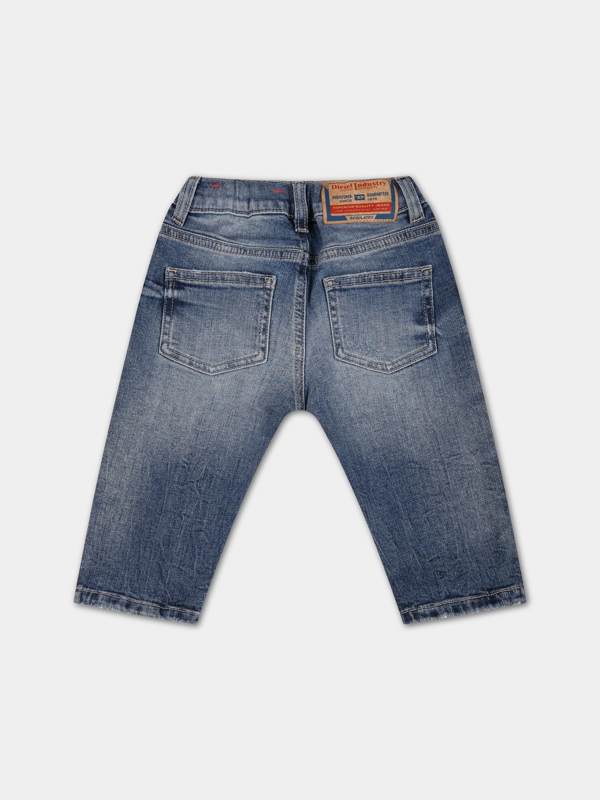 Jeans blu per neonato con logo,Diesel,K00237 KXBED K01