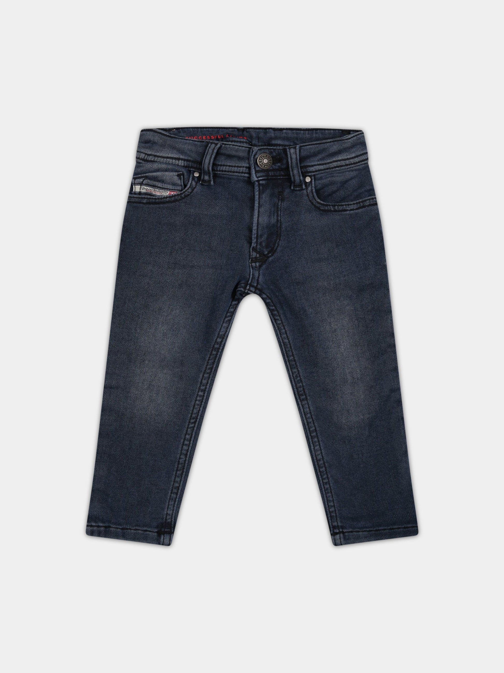 Jeans blu per bambino con logo,Diesel,K00309 KXBC2 K01