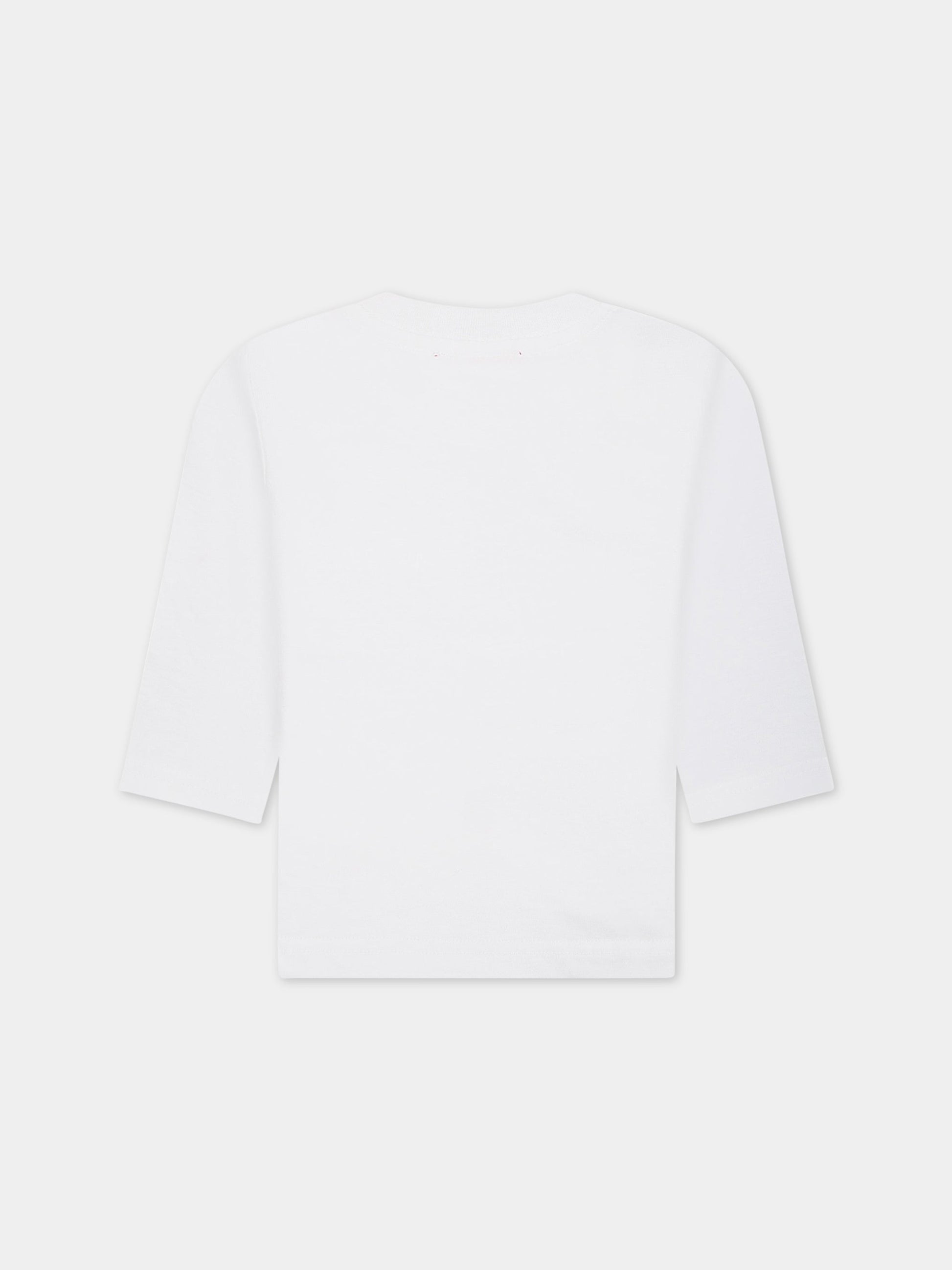 T-shirt bianca per neonato con logo,Diesel,K00269 00YI9 K10AB