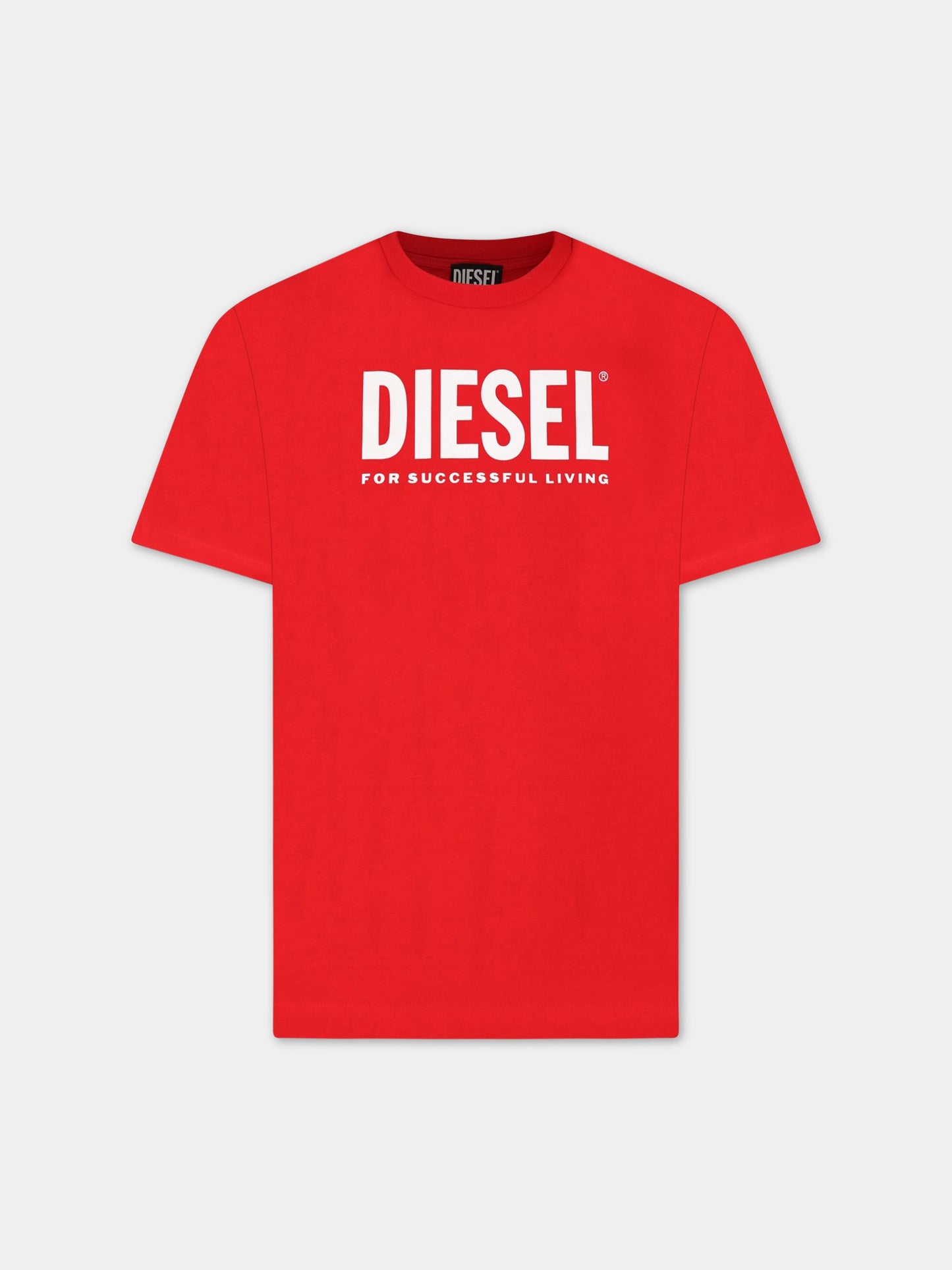 Vestito rosso per bambino con logo,Diesel,J00603 00YI9 K405