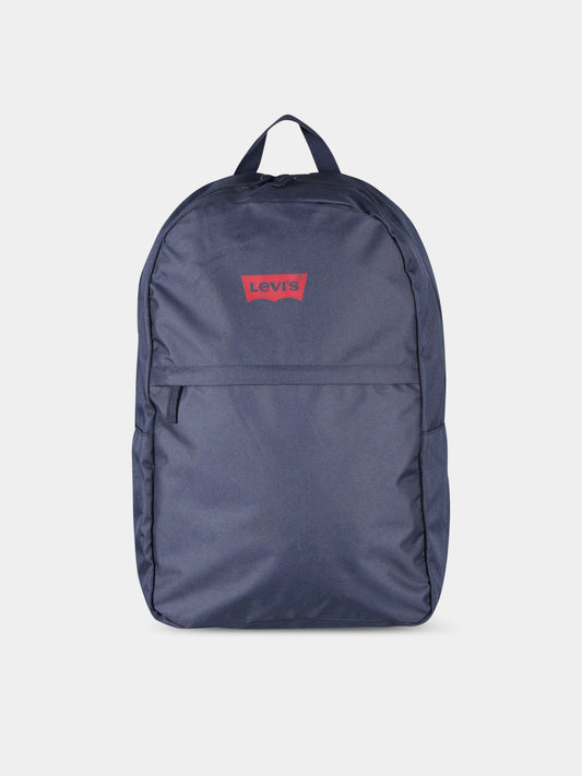 Zaino blu per bambino con logo,Levi's Kids,9A8519 C8D