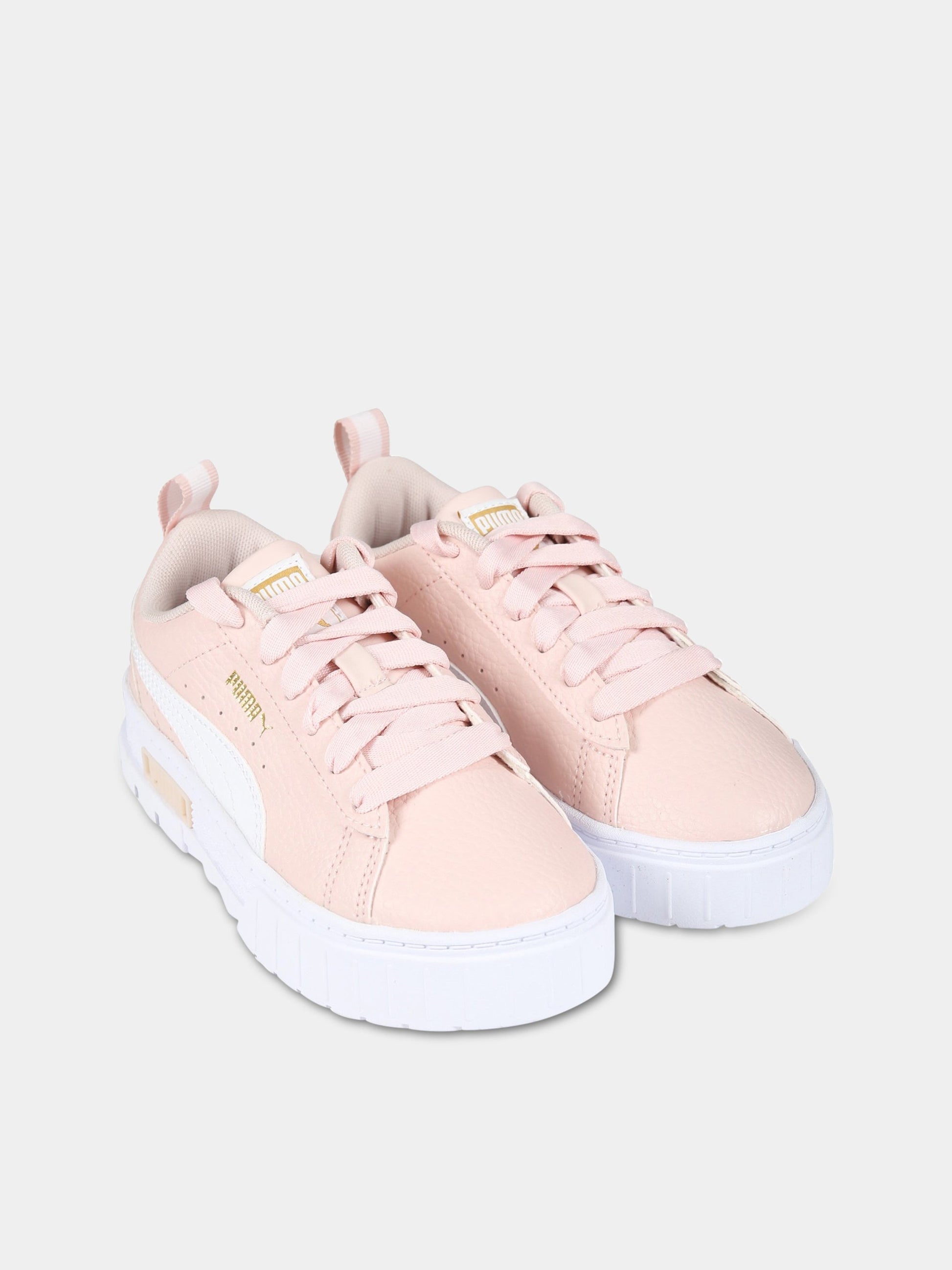 Sneakers rosa per bambina con logo,Puma,384528 09