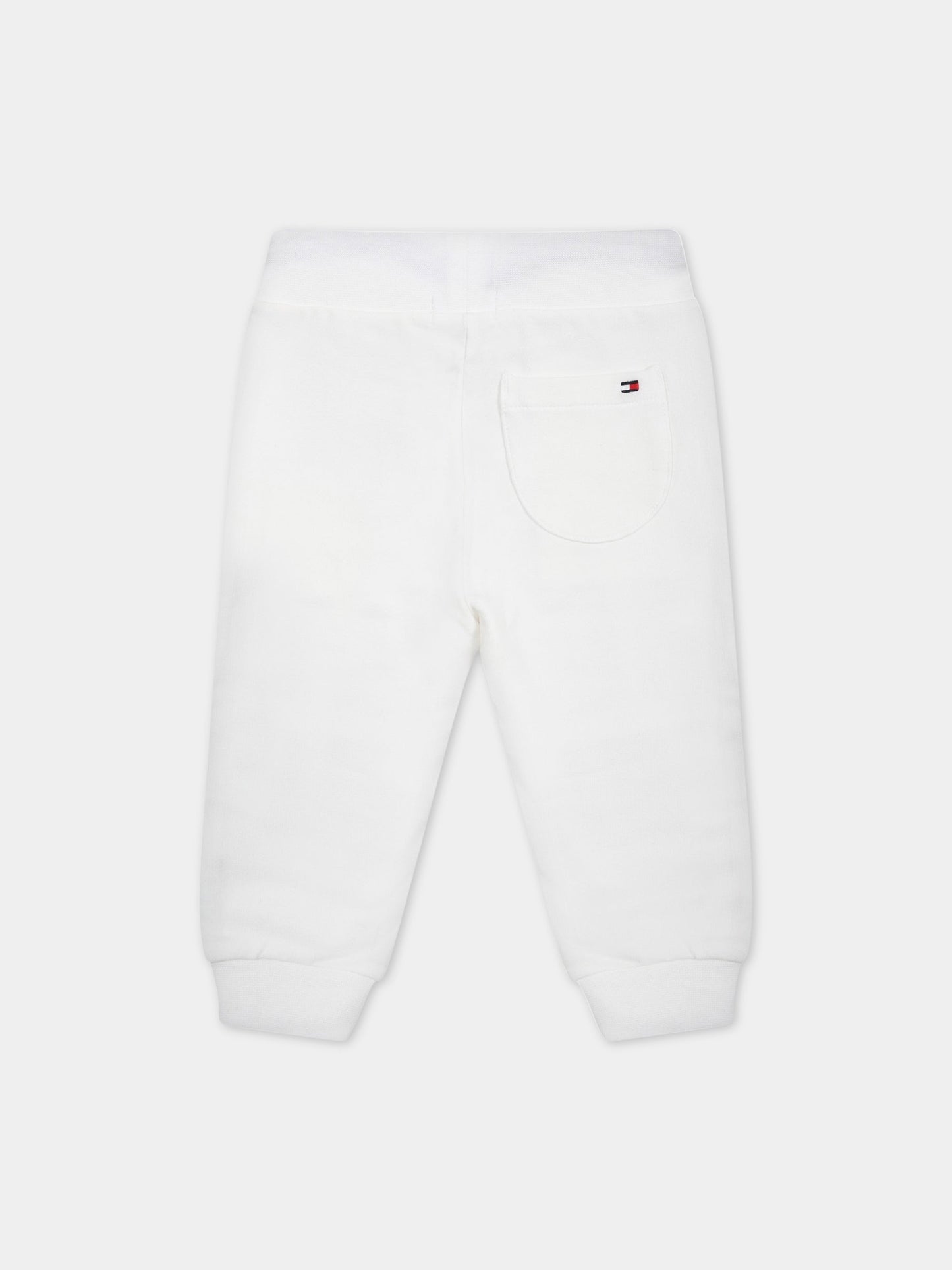 Completo bianco per neonato con logo,Tommy  Hilfiger Junior,KN0KN01549J YBR