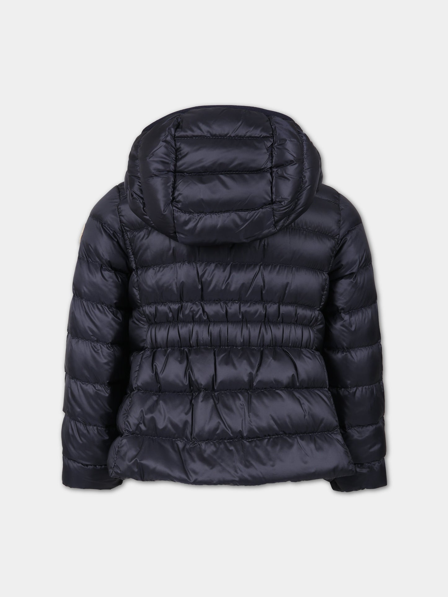 Piumino  Liset  blu per bambina con patch logato,Moncler Kids,954 1A00102 53048 778