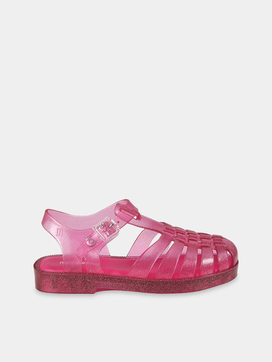 Ragnetti fucsia per bambina con logo,Mini Melissa,33521 54140