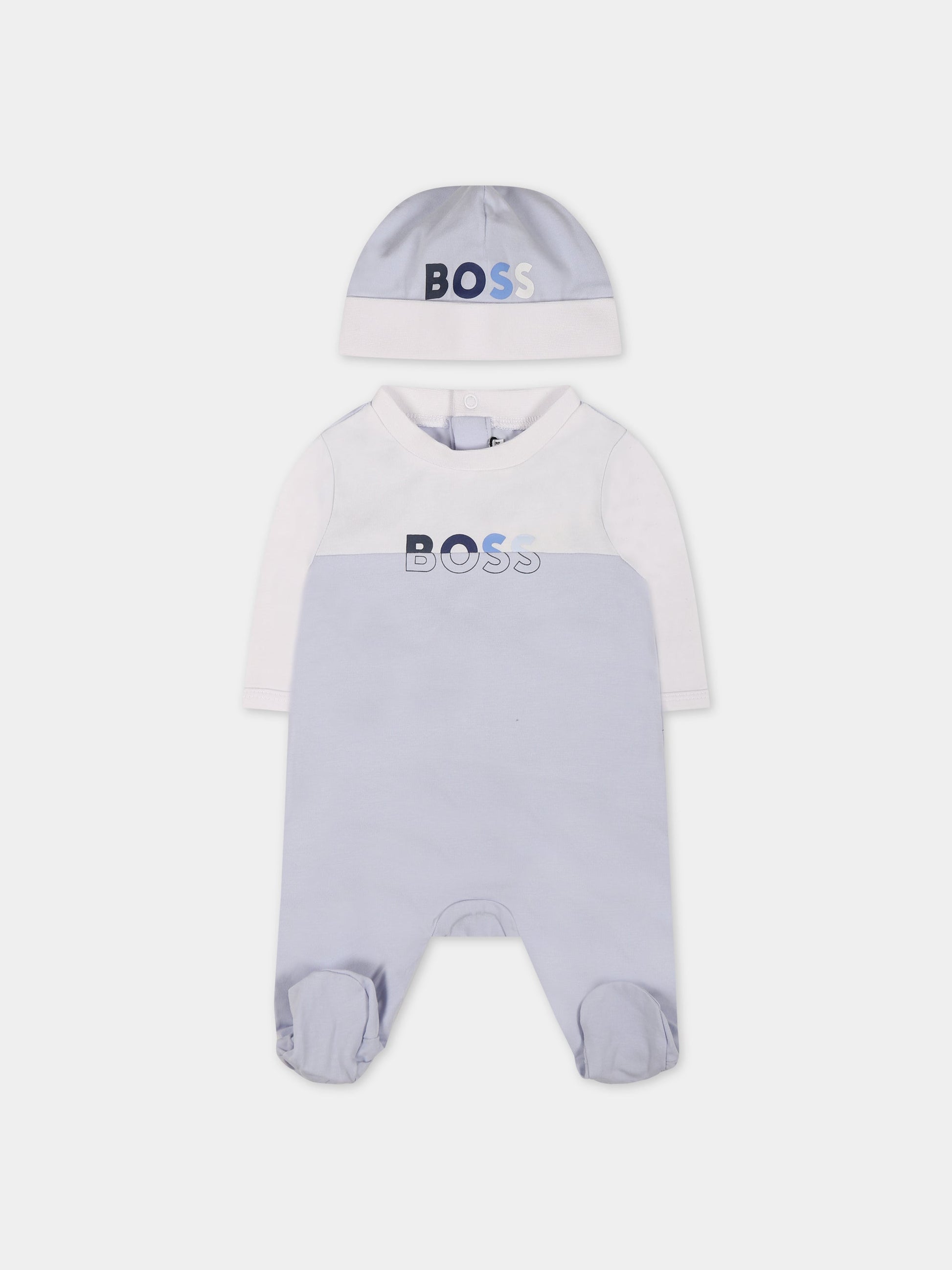 Set multicolor per neonato con logo,Hugo Boss,J98359 771