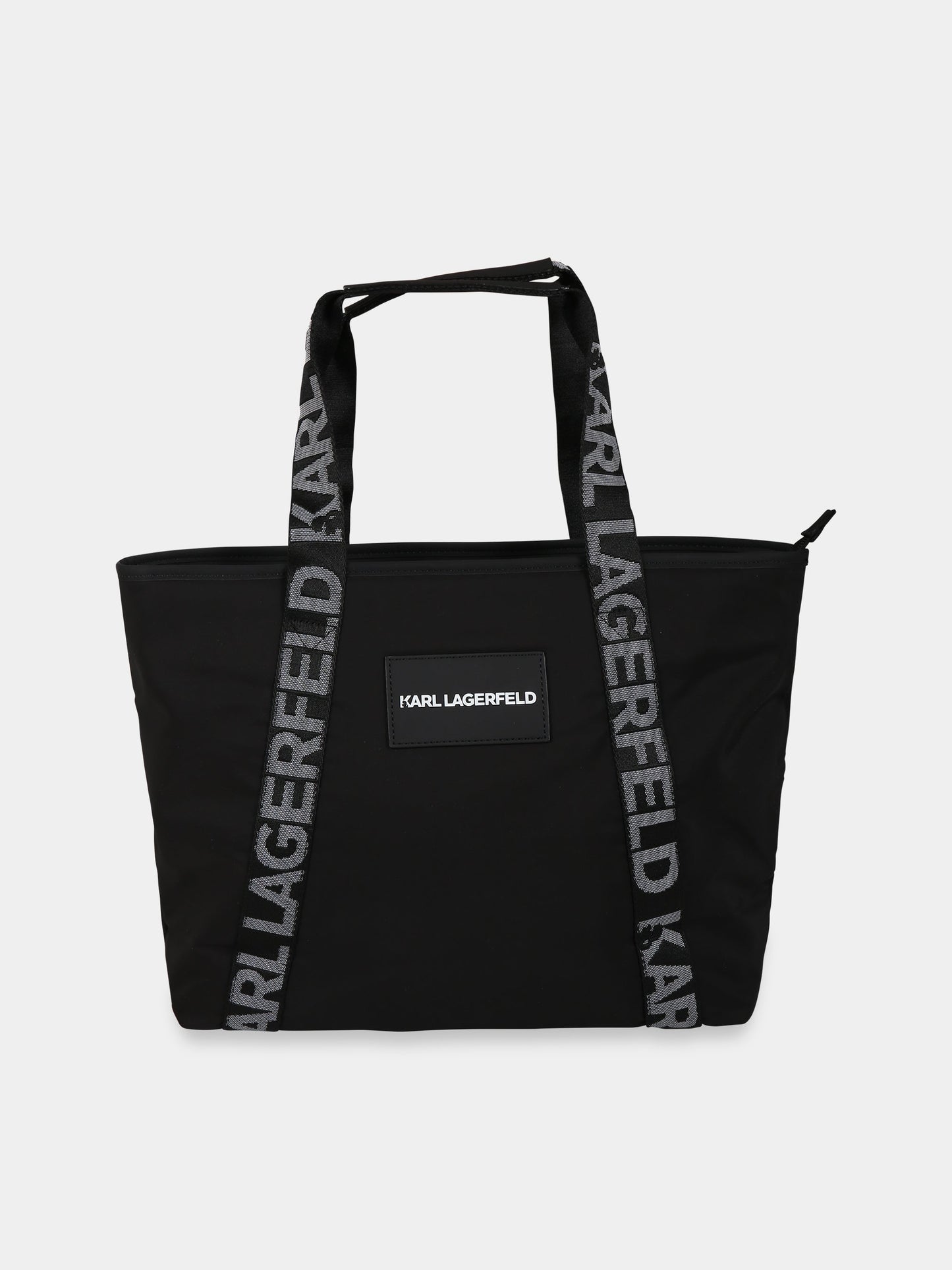 Borsa-mamma nera per neonati con logo,Karl Lagerfeld Kids,Z10130 09B