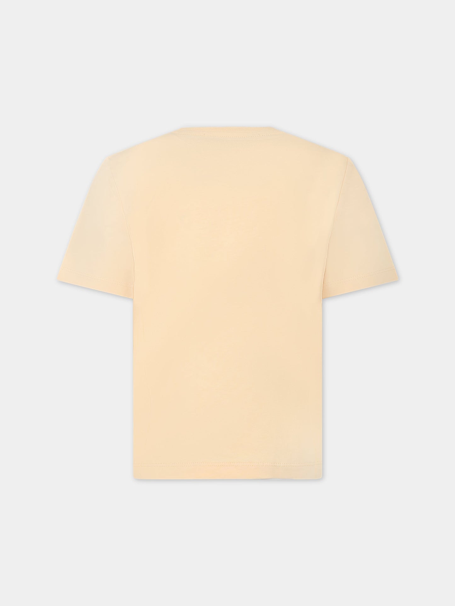 T-shirt arancione per bambina con coniglietto,Stella Mccartney Kids,TS8E51 Z0434 454