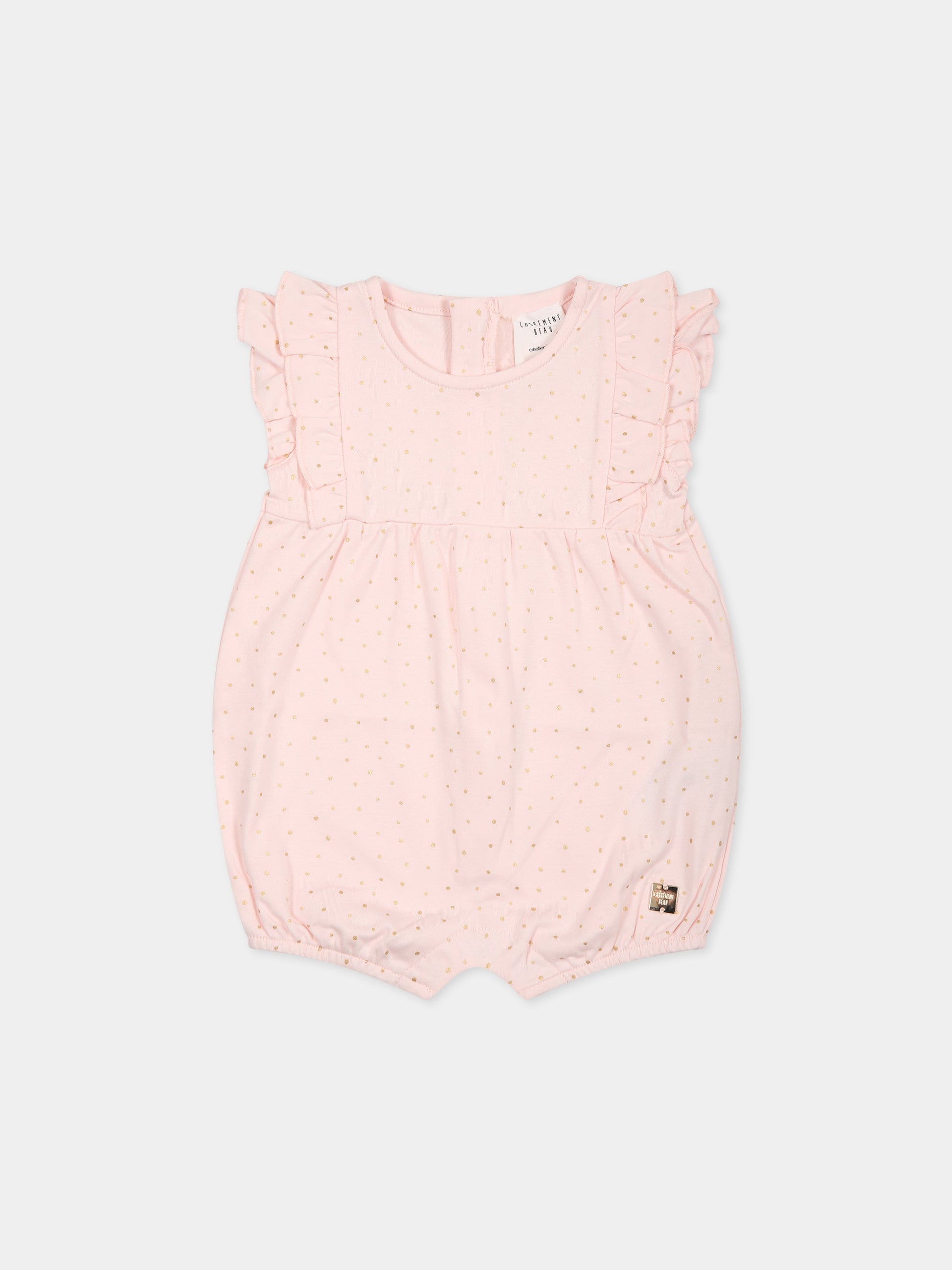 Pagliaccetto rosa per neonata con logo,Carrement Beau,Y94291 43B