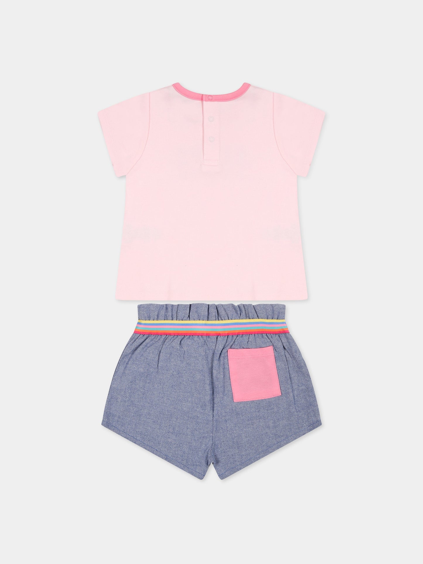 Completo multicolor per neonata con logo,Little Marc Jacobs,W98163 475